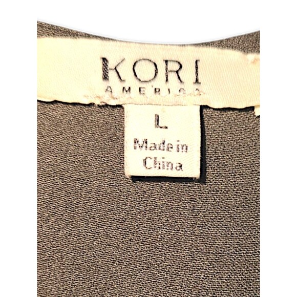 Kori America Jumper Romper Sleeveless Green Women’s Size Large Overall Comfy - Picture 3 of 7